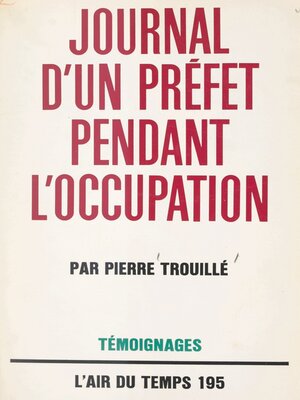 cover image of Journal d'un Préfet pendant l'Occupation